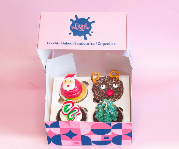 Assorted Christmas Cupcakes